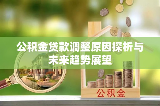临洮公积金贷款调整原因探析与未来趋势展望