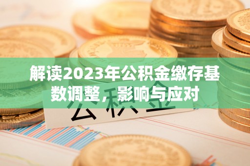 临洮解读2023年公积金缴存基数调整，影响与应对
