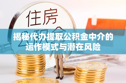 临洮揭秘代办提取公积金中介的运作模式与潜在风险