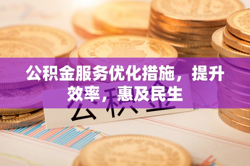 临洮公积金服务优化措施，提升效率，惠及民生