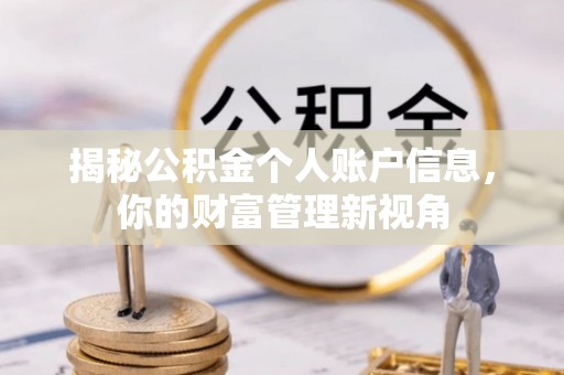 临洮揭秘公积金个人账户信息，你的财富管理新视角